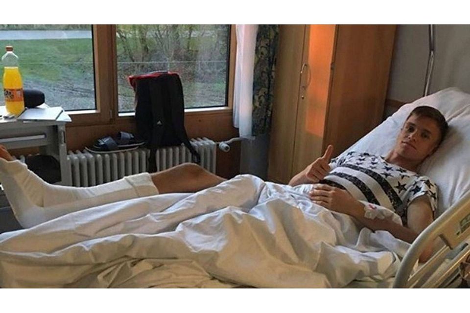 Christian Früchtl wurde am Donnerstagnachmittag am Syndesmoseband operiert. Foto: Instagram chrisfruechtl