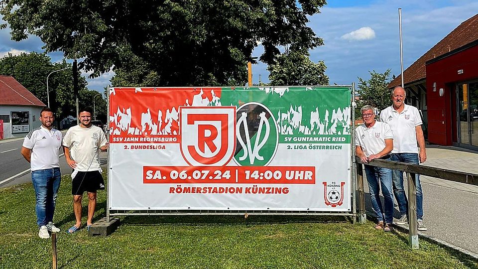 Die Verantwortlichen des FC Künzing fiebern dem Profi-Duell bereits entgegen 