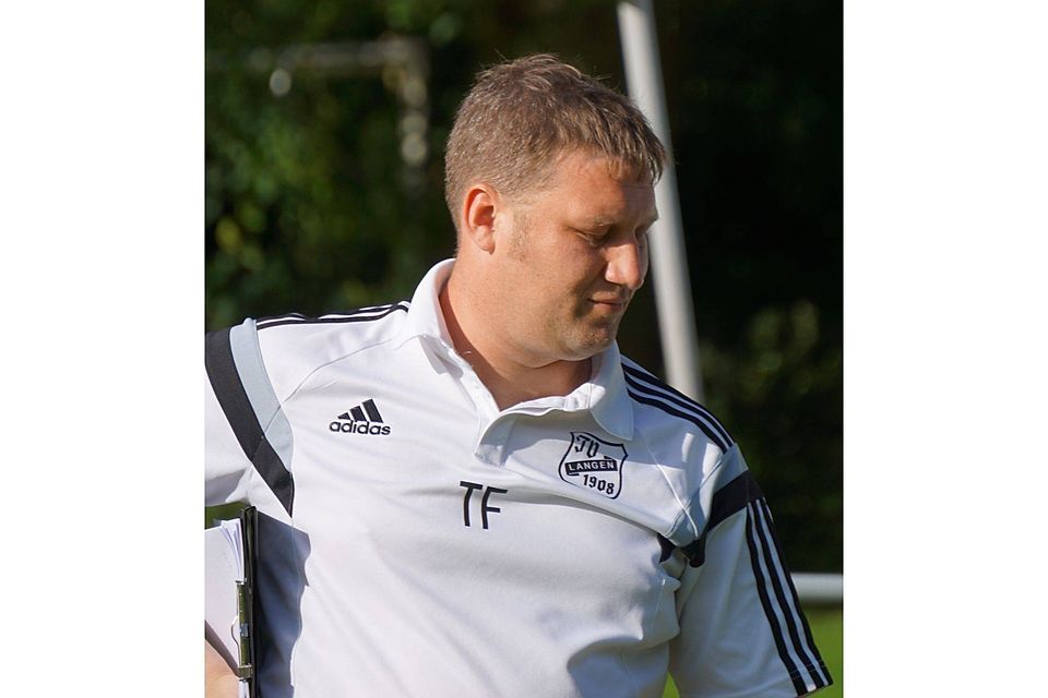 Langens Trainer Timo Franke. Foto: Volker Schmidt