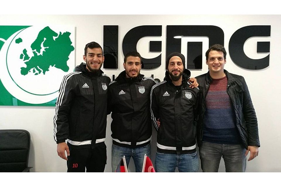 Ismail Yüce, Necati Güler und Ramazan Yüce (von links) bleiben Cagrispor treu. F: privat