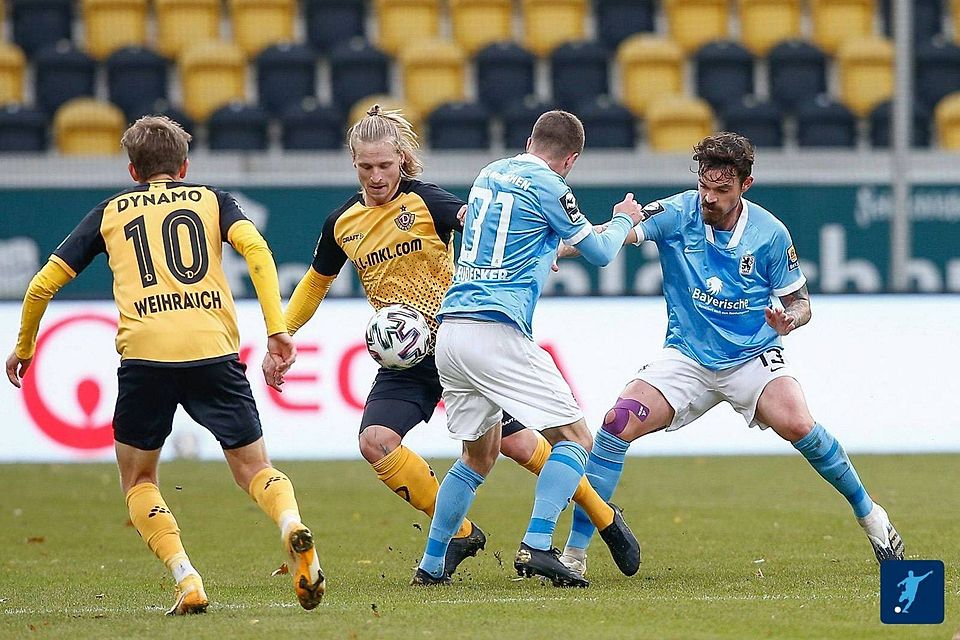 Der TSV 1860 München zog bei der SG Dynamo Dresden mit 1:2 den Kürzeren 