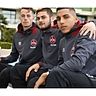 Gestatten: Stefan Eder, Dominic Baumann und Abdelhamid Sabiri (von links) - drei Hoffnungsträger des 1. FC Nürnberg. Fotos: Wolfgang Zink