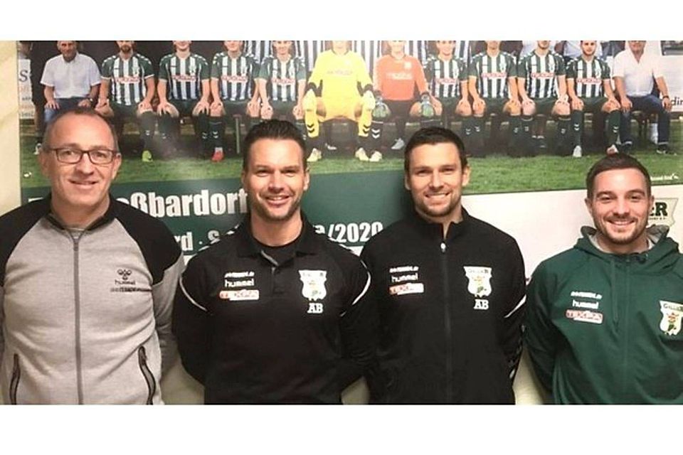 Die künftige Sportliche Leitung des TSV Großbardorf (v.l.): Andreas Lampert, Andre Betz, Andreas Brendler und Manuel Leicht, der ebenfalls als Teammanger arbeiten wird.