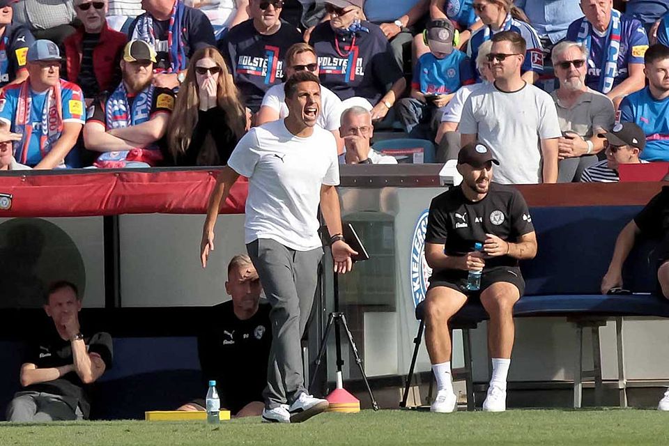 Macht Trainer Marcel Rapp (Holstein Kiel) seinen Hattrick?