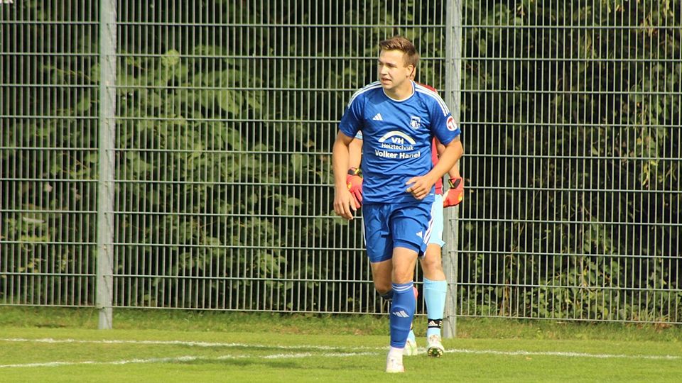 Louis Dietrich traf zum 0:2 Endstand für seinen SVH in Baiershofen