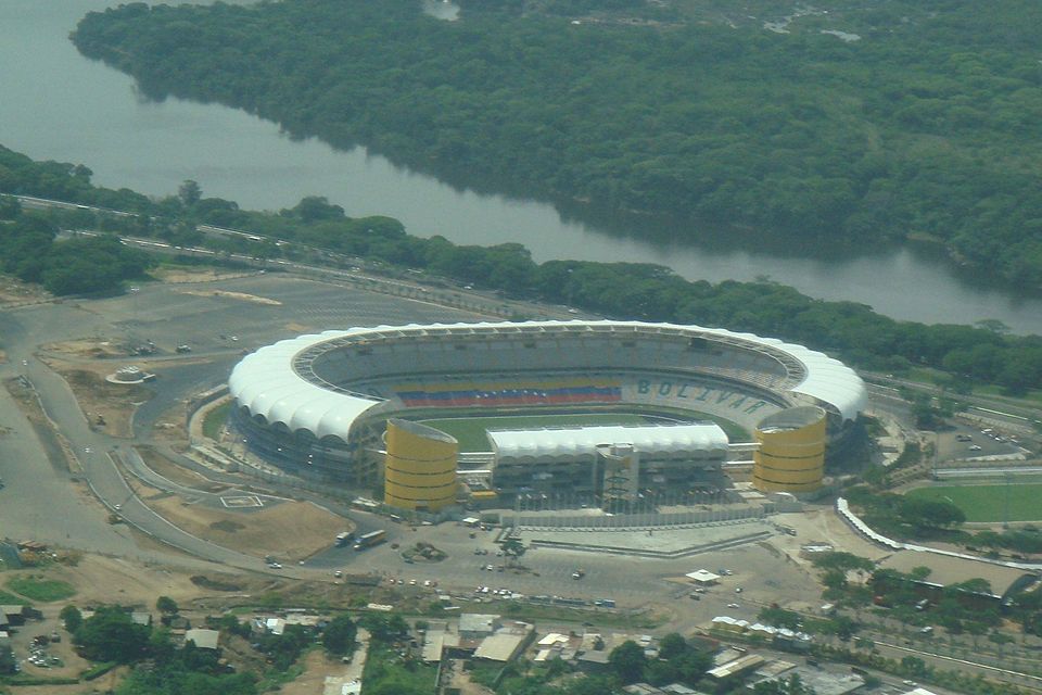 Copa America 2007, Überflug über das Cachamay