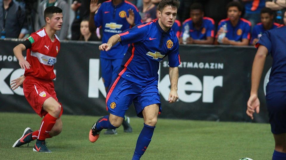 Joe Riley im Spiel gegen den VfB Stuttgart.