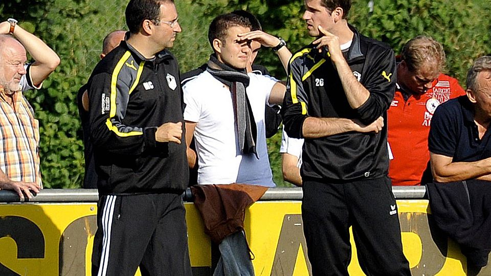 Manuel Cunha (links) und Oliver Aunkofer sind ab sofort nicht mehr als Trainerduo für den FC Lauingen im Einsatz.  F.: K. Aumiller