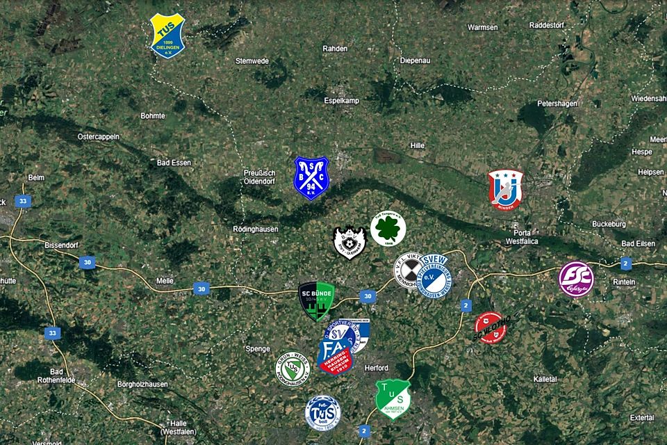 Die mögliche Bezirksliga Staffel 1 2025/26