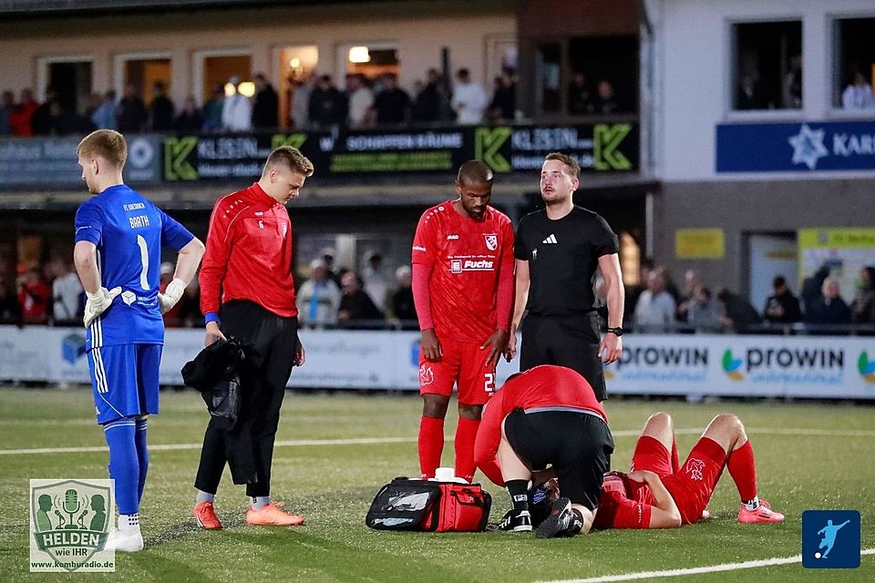 Im Spiel zwischen Wiesbach und Eppelborn gab es mehrere Verletzungsunterbrechungen