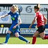 Vorneweg laufen muss der SV Meppen in den letzten drei Punktspielen. Noch darf das Team um Kapitänin Sarah Schulte (l.) sogar auf den Aufstieg in die Bundesliga hoffen. Foto: Doris Leißing