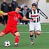 Zwei Torschützen: Dominik Löffler (l.) gegen Grafenhausens Felix Gatti.