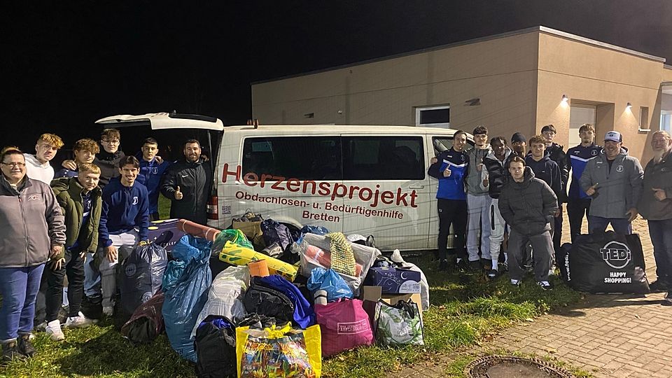 Die U19 des VfB Bretten.