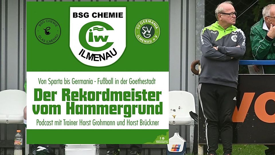 Horst "Ede" Grohmann (rechts) lässt im Podcast den Blick in die Fußballhistorie von Ilmenau schweifen. 