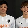  Kento Wakamiya (l.) und Takumi Yanagisawa bleiben in Bocholt.