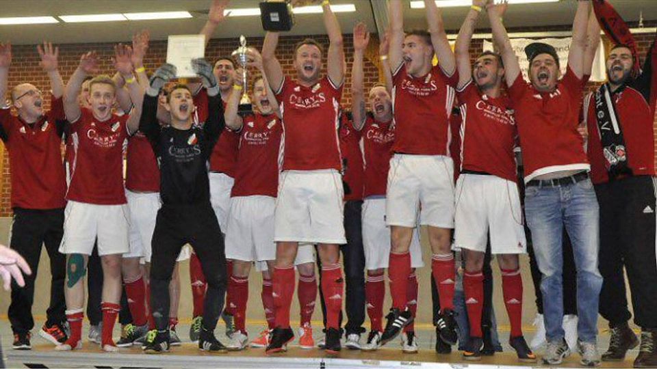 Schinne jubelt erneut.    (F. KFV Altmark Ost)