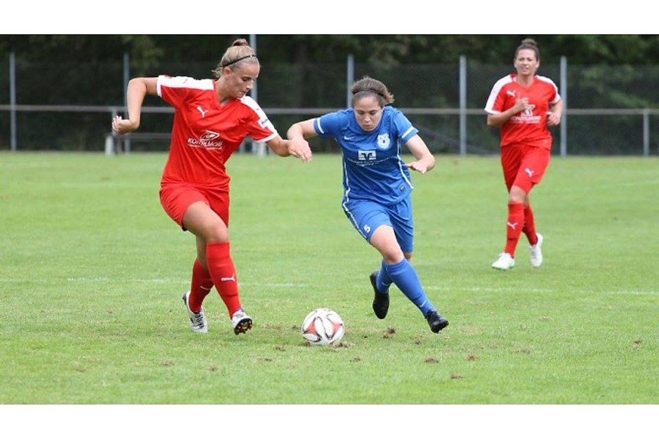 Alina Angerer im ersten Regionalligaspiel des SV Frauenbiburg in der vergangenen Saison. Damals konnten die Niederbayerinnen 3:0 gegen den FV Löchgau gewinnen.