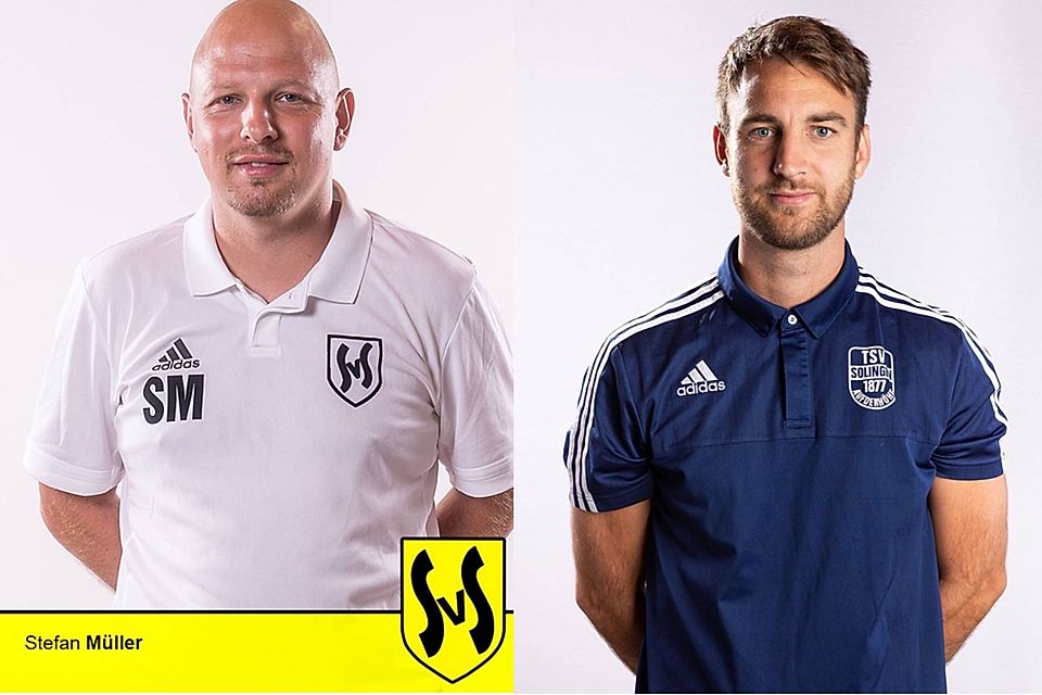 Stefan Müller, Trainer des Landesligisten SV Schlebusch, und Hannes Diekamp, Trainer des Kreisligisten SV Bergfried.