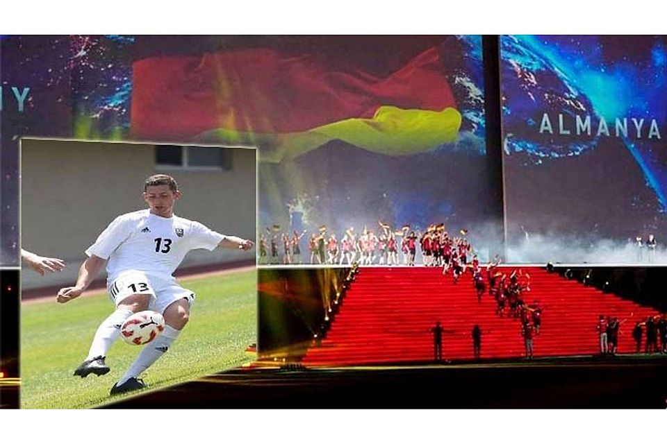 Eine „gigantische“ Eröffnungsfeier erlebten Robert Hofmann und die anderen Athleten der Deaflympics in Samsun, bevor er dann (kleines Foto) selbst aktiv ins Geschehen eingriff. F.: Sabrina Eckert, Hofmann Eine „gigantische“ Eröffnungsfeier erlebten Robert Hofmann und die anderen Athleten der Deaflympics in Samsun, bevor er dann (kleines Foto) selbst aktiv ins Geschehen eingriff. F.: Sabrina Eckert, Hofmann