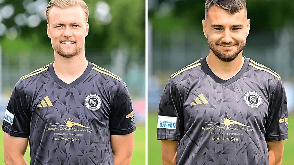 Niklas Seefried (li.) und Sven Landshuter werden sich nach der Saison aus Ansbach verabschieden.