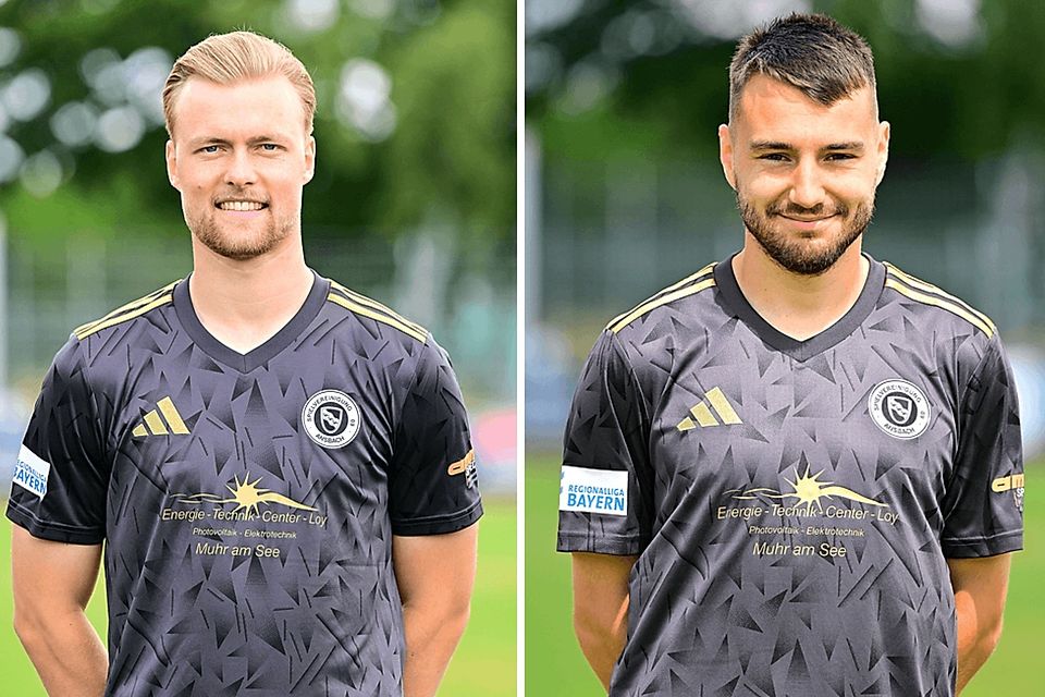 Niklas Seefried (li.) und Sven Landshuter werden sich nach der Saison aus Ansbach verabschieden.