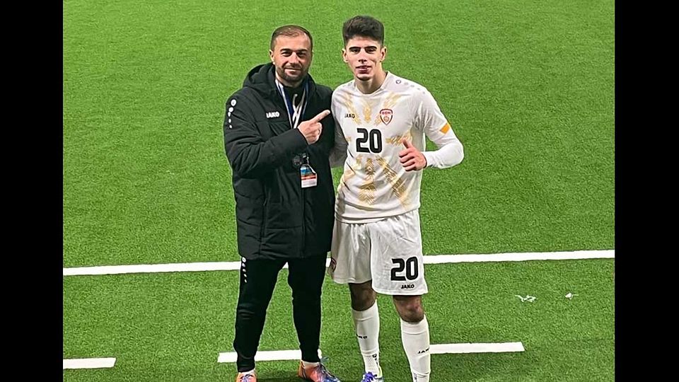 Ilir Serifi mit Betreuer.