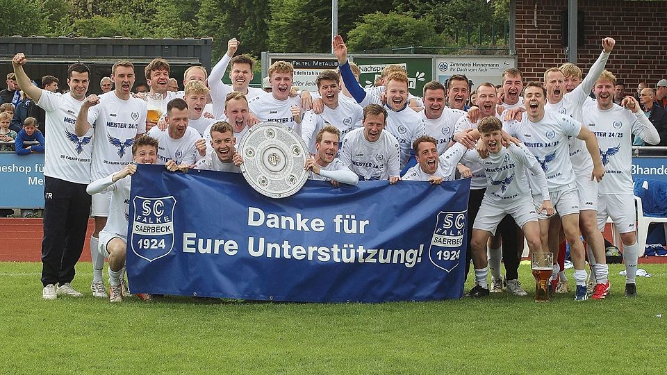 Der SC Falke Saerbeck aus dem Kreis Tecklenburg steigt in die Bezirksliga auf.