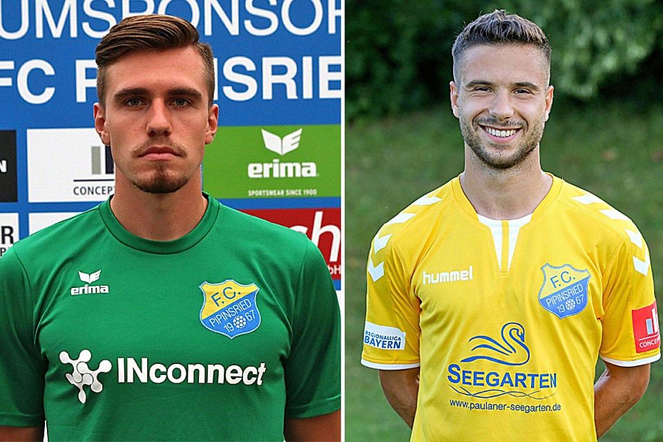 Während Johann Hipper (links) dem FC Pipinsried erhalten bleibt, wird Amar Cekic (rechts) den Verein in Richtung Schweinfurt verlassen.