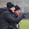 Haben eine Menge Arbeit vor sich:  Hachings neuer Cheftrainer Heiko Herrlich (l.) und sein Co-Trainer Sven Bender.