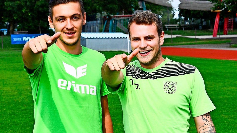 Angriffsbereit: der Neuzugang Nico Hering und Tim Otterbach (von links).