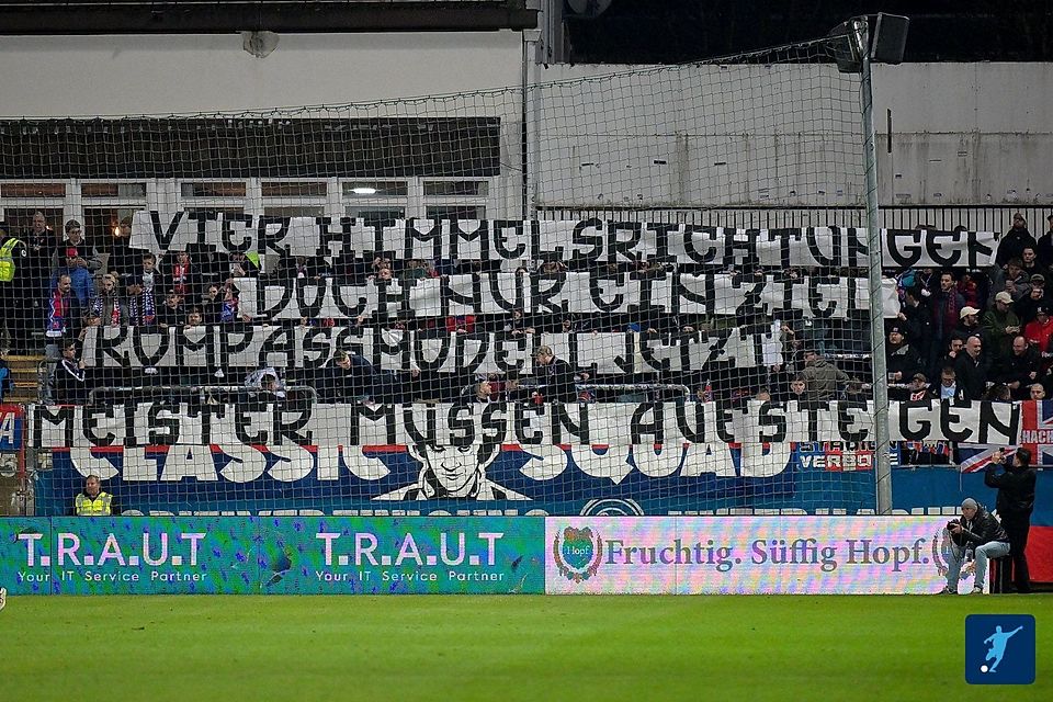 Die Fans der SpVgg Unterhaching plädierten zuletzt klar für das "Kompass-Modell".