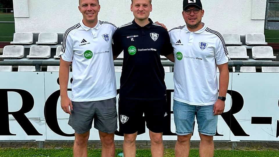 Die neuen VfL-Trainer Henschel, Löwe und Glöß.