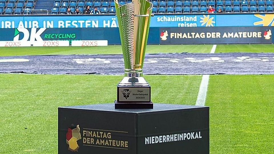 Das Objekt der Begierde: der Niederrheinpokal.