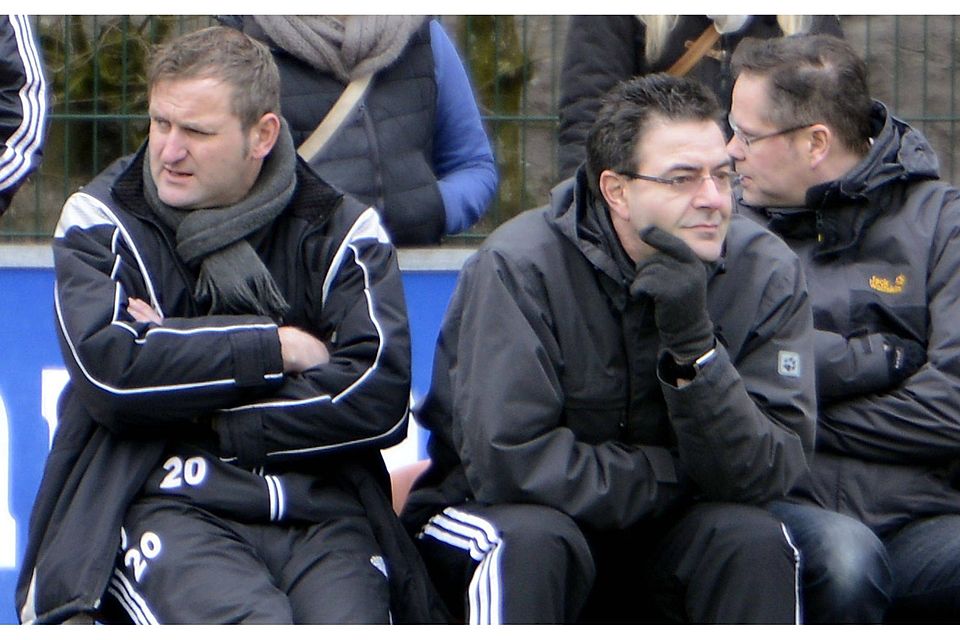Seit 2010 sitzt Hardy Stricker (l.) beim SV Union Lohne auf der Trainerbank. Foto: Doris Leißing