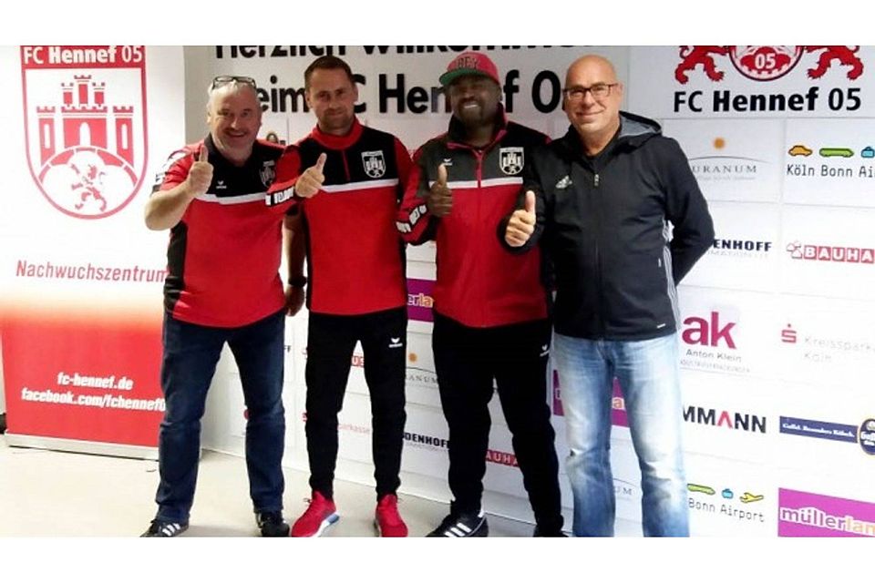 Michael Pütz (von links), David Gsella, Max Lunga und Raimunt Zieler vom FCH