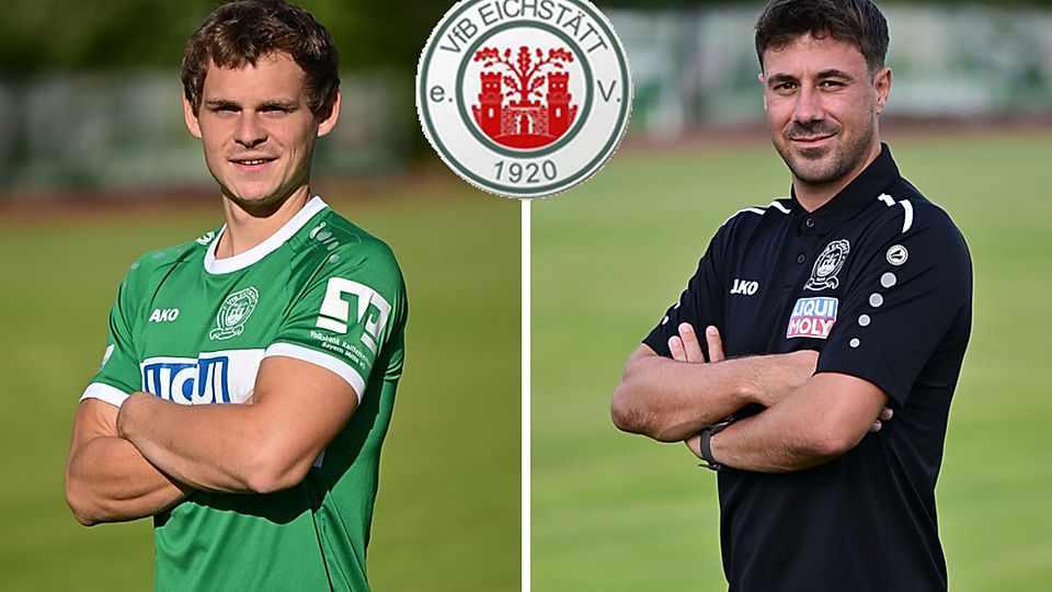 Florian Lamprecht (li.) und Florian Grau machen weiter beim VfB Eichstätt.
