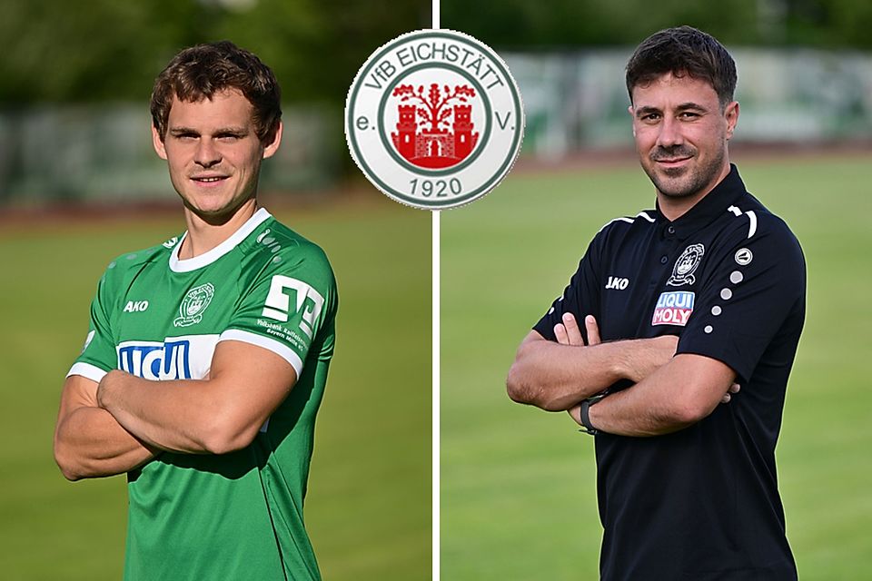 Florian Lamprecht (li.) und Florian Grau machen weiter beim VfB Eichstätt.