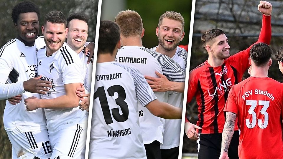 Die Titelaspiranten TSV Nürnberg-Buch, FC Eintracht Münchberg und der FSV Stadeln. Wer hat am Ende Grund zu Jubeln? 