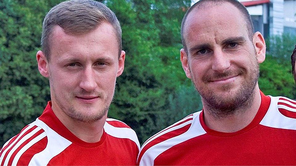 Transfersensation: Sebastian Kinzel (links) und Andreas Brysch bilden ab Sommer das neue Trainergespann beim TSV Pöttmes.  Archivfoto: Josef Asam