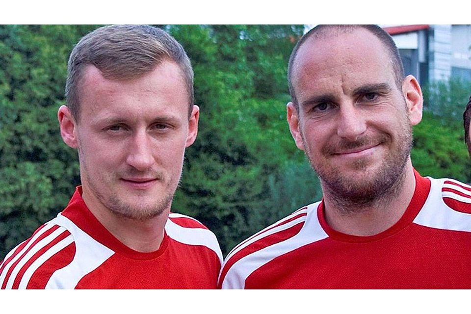 Transfersensation: Sebastian Kinzel (links) und Andreas Brysch bilden ab Sommer das neue Trainergespann beim TSV Pöttmes.  Archivfoto: Josef Asam