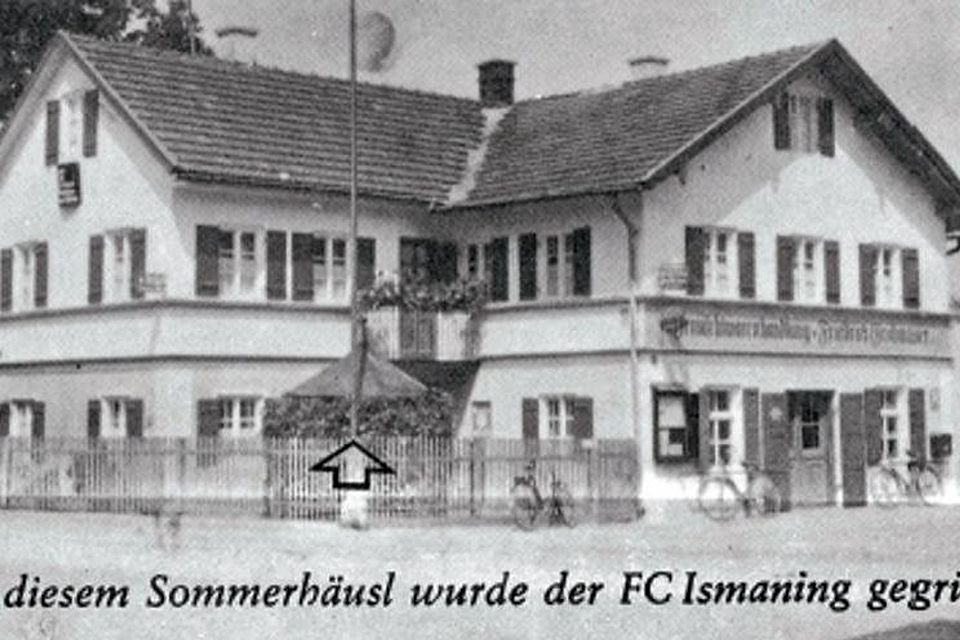 Kaum zu erkennen: Die Geburtsstätte des FC Ismaning.