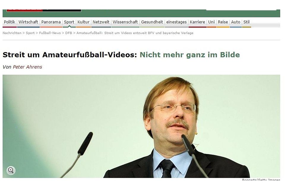 Auf diese Schlagzeilen würde BFV-Präsident Dr. Rainer Koch gerne verzichten.  Foto: screenshot/Kronawitter