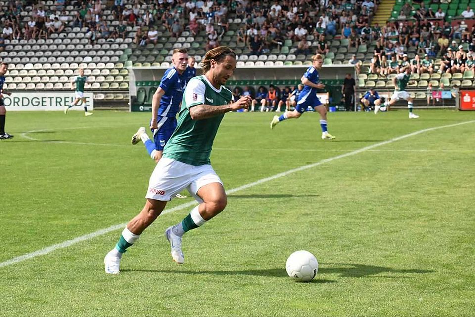 Felix Drinkuth brachte den VfB Lübeck bei Altona 93 erstmals in Front.