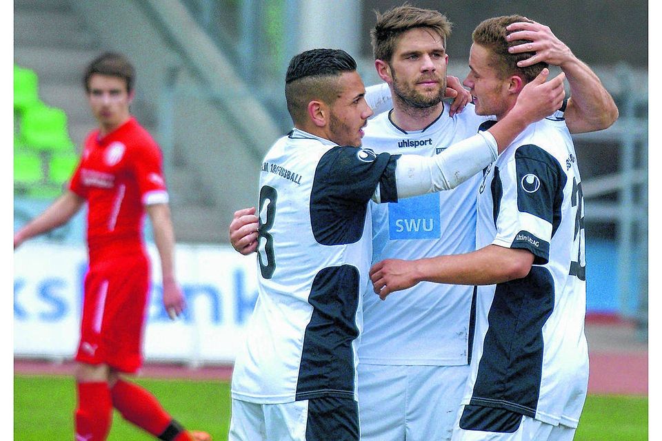 Ulms Fußballer wollen auch gegen Reutlingen wieder jubeln.  Foto: nuz