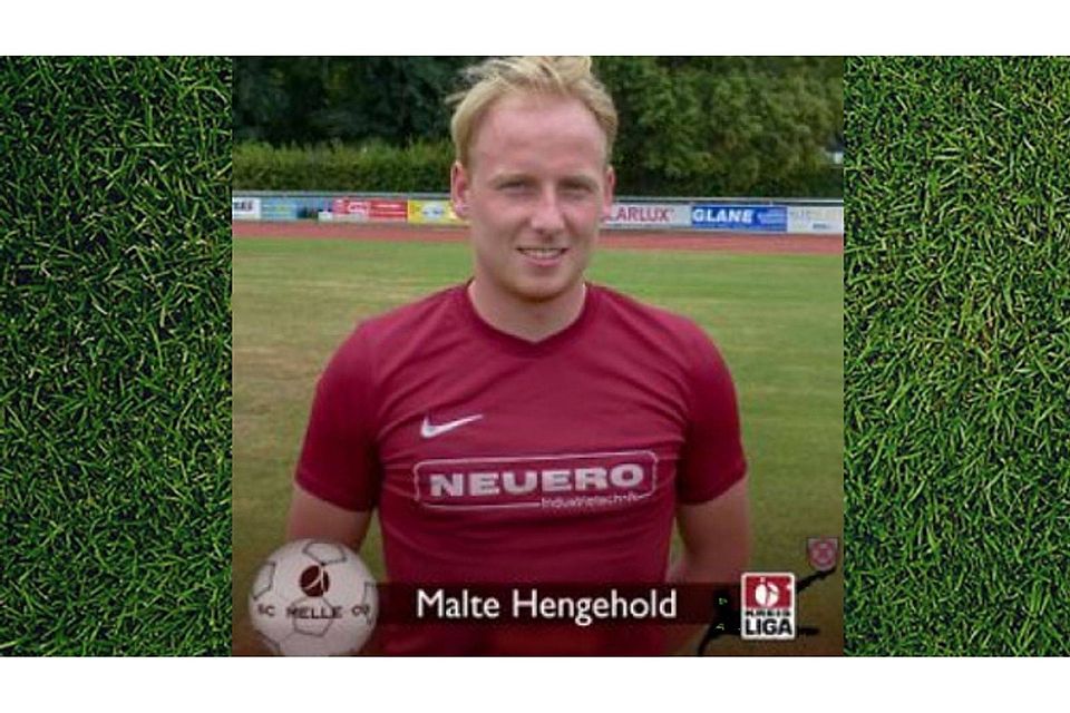 Malte Hengehold erzielte zwei Tore für SC Melle II.