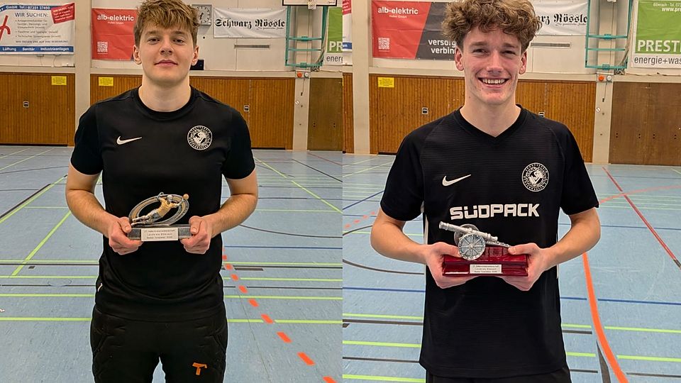 Julian Miehle (links im Bild) und Niklas Miller mit ihren Auszeichnungen