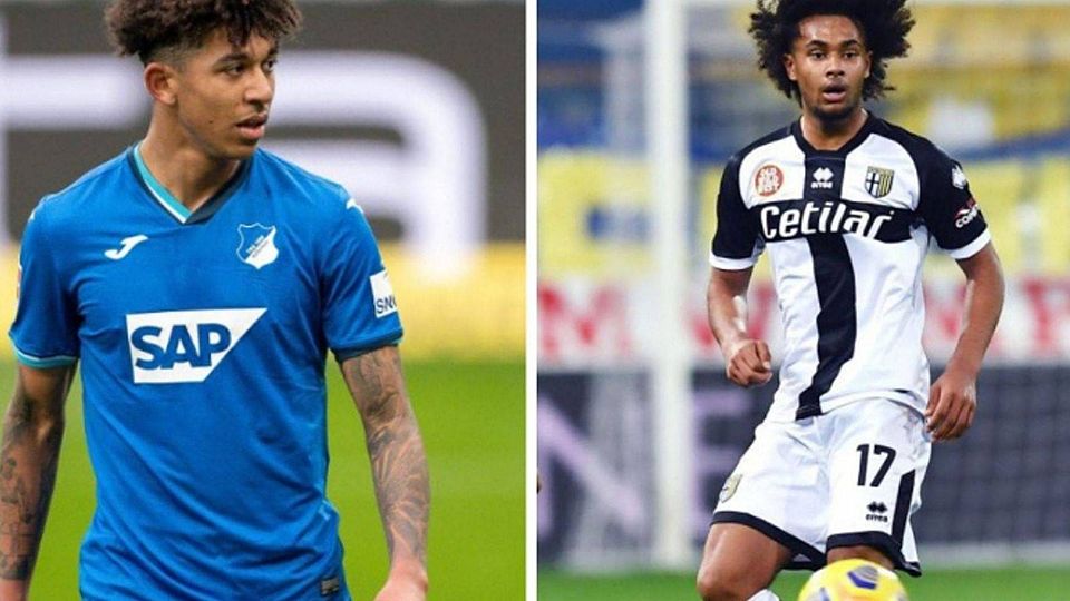 Chris Richards (links) und Joshua Zirkzee gaben am Sonntag ihre Debüts für ihre Leihvereine.