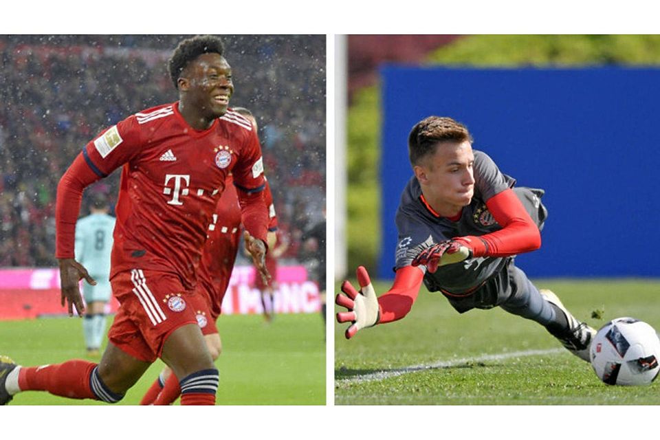 Alphonso Davies (li.) und Christian Früchtl (re.) gehören zu den 50 Top-Talenten ihres Jahrgangs. MIS