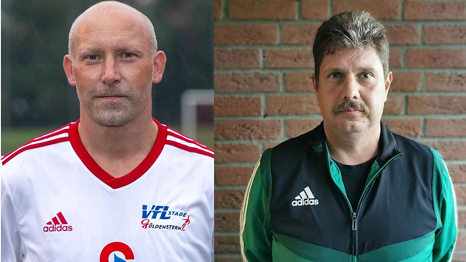 Pascal Kühn (links) und Olaf Madsen teilen sich ab sofort den Trainerjob beim VfL Horneburg.