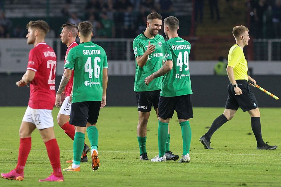 Nick Selutin und Luca Steinfeldt sind Leistungsträger der Preußen-U23 und durften wie hier im Westfalenpokal auch schon für die 1. Mannschaft auflaufen.